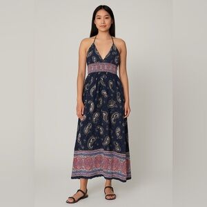 Ganji Boho Paisley Halter‎ Dress – Size Medium